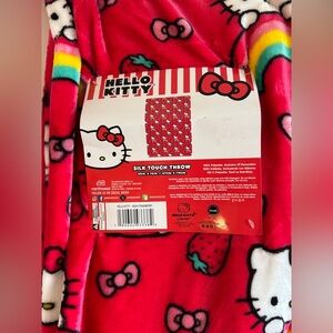 Hello Kitty Pink and Red Strawberry blanket